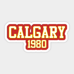 Calgary 1980 (variant) Sticker